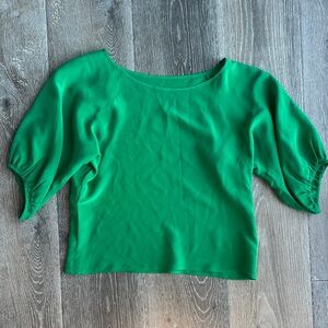 Amanda Uprichard Vibrant Green Blouse SL0332